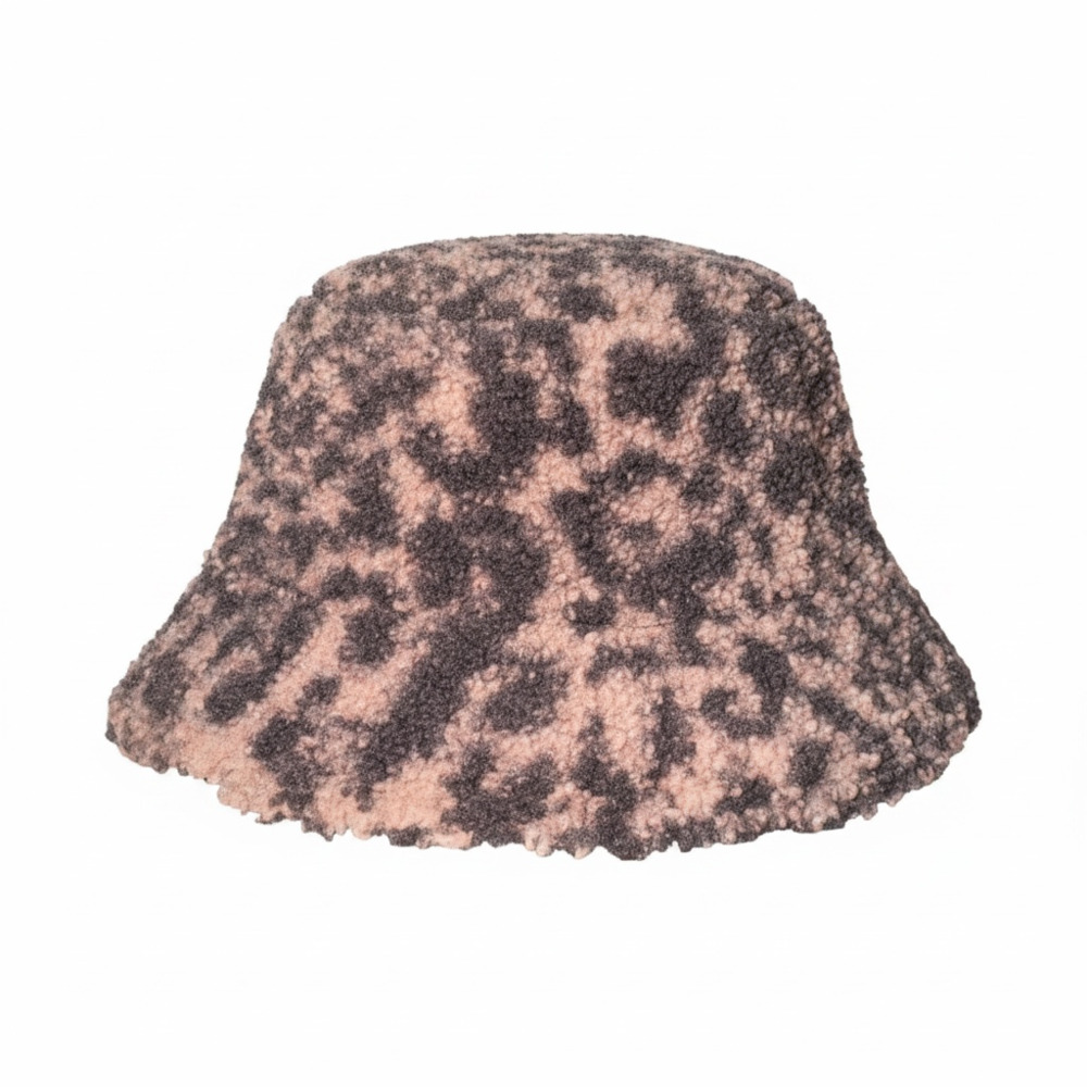 Skechers Faux Fur Leopard Print Bucket Hat